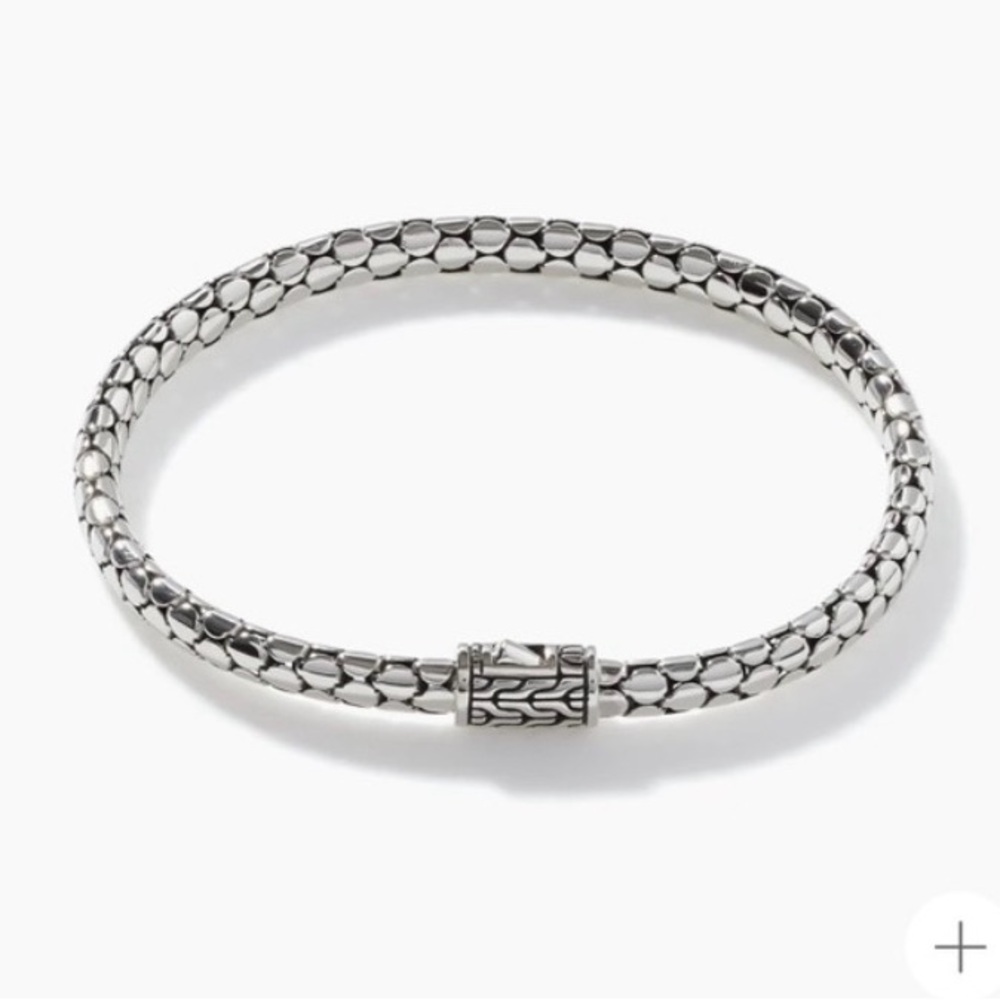 John Hardy Dot Chain Bracelet | 925 Sterling Silver | 7.5" | Style BB34386